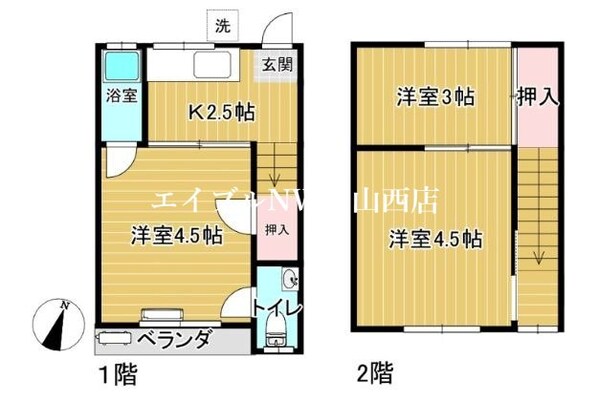 十日市なかまち荘の物件間取画像